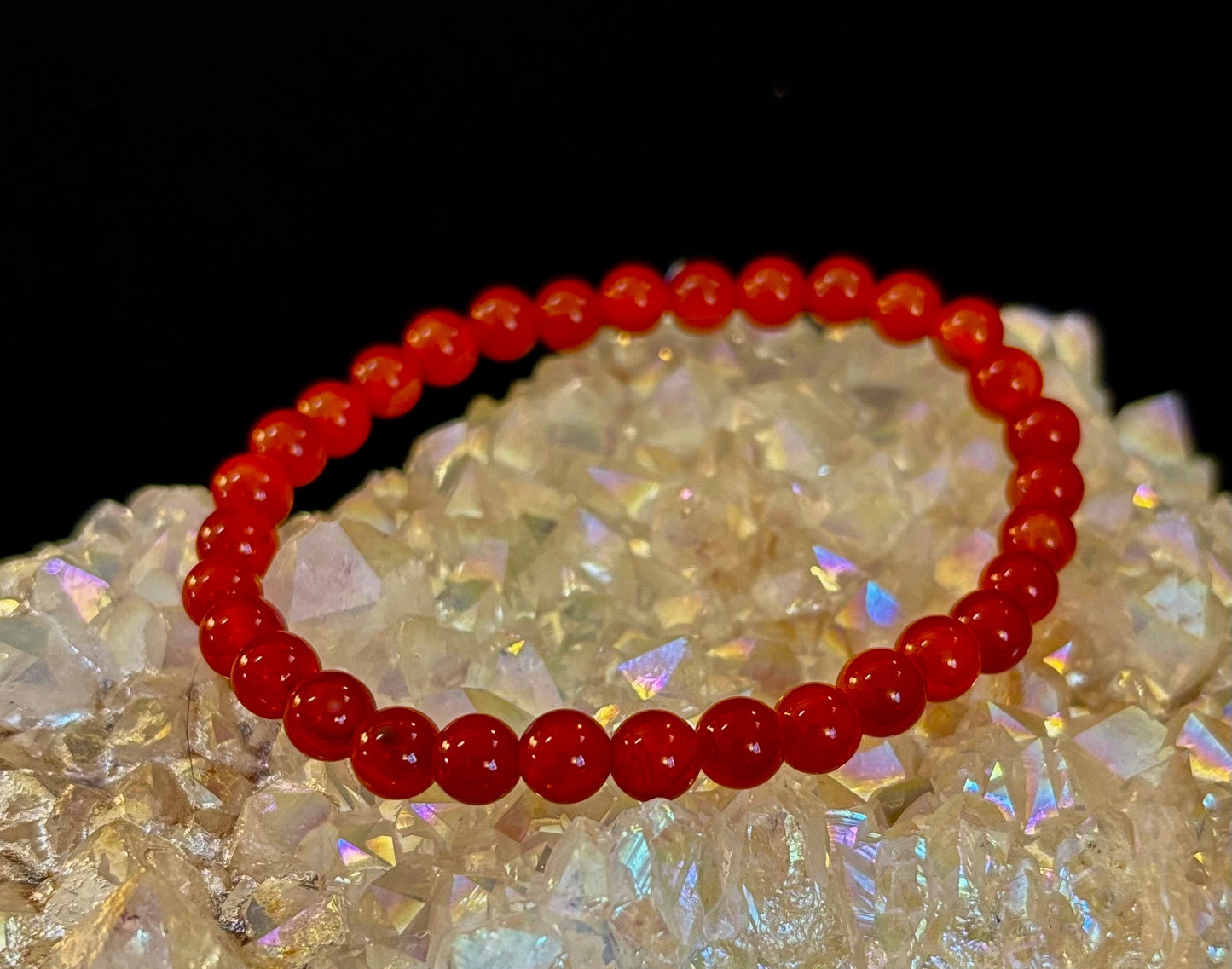 Red Onyx Bracelet – Grounding & Strength Natural Stone Beads
