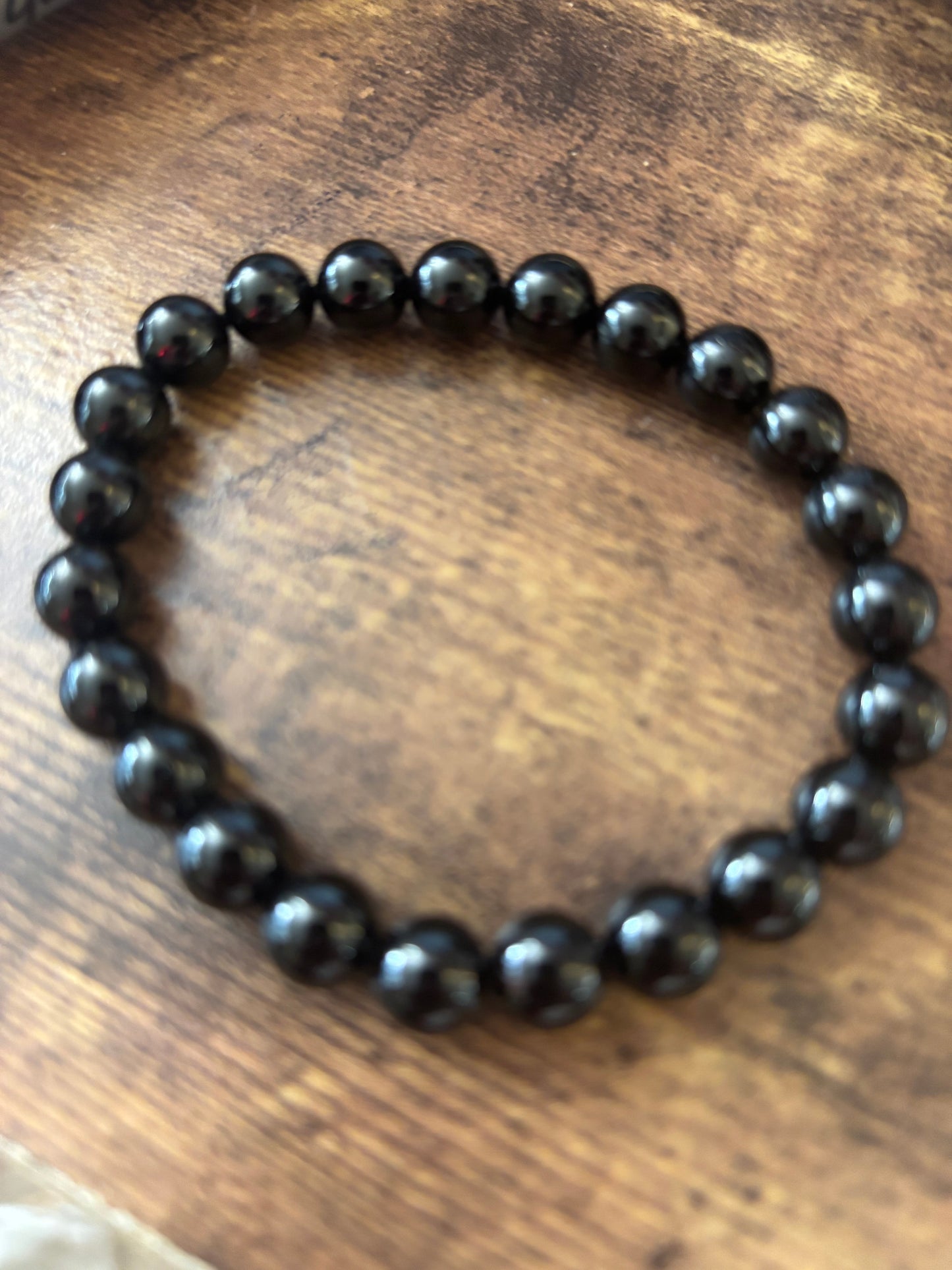 Jet Bracelet – Energy Cleanser, Emotional Healer & Lightweight Protection (Medium Wrists)