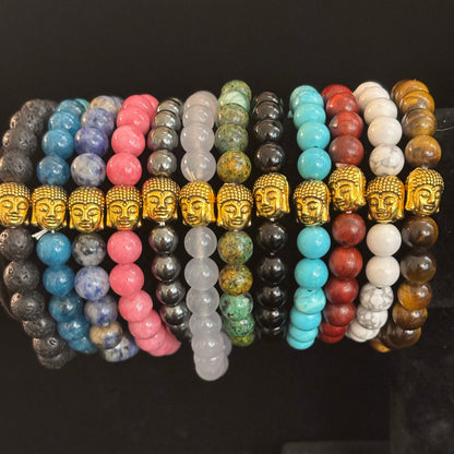 Gemstone Buddha Bracelets | Healing Crystal & Spiritual Jewelry Collection