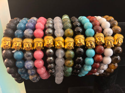 Gemstone Buddha Bracelets | Healing Crystal & Spiritual Jewelry Collection