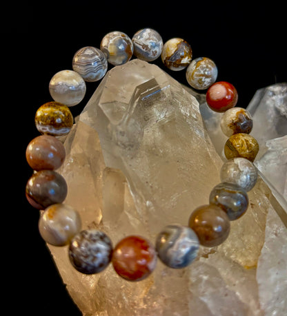Pure Mexican Agate (6.5"-7.25" Small to Medium Wrists)