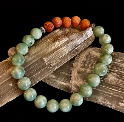 Green Moonstone Aromatherapy Diffuser Bracelet