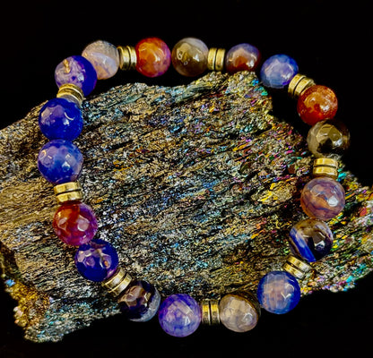 Puerto Vallarta Handmade Crystal Bracelet – Multi-Stone Energy Bracelet (8")