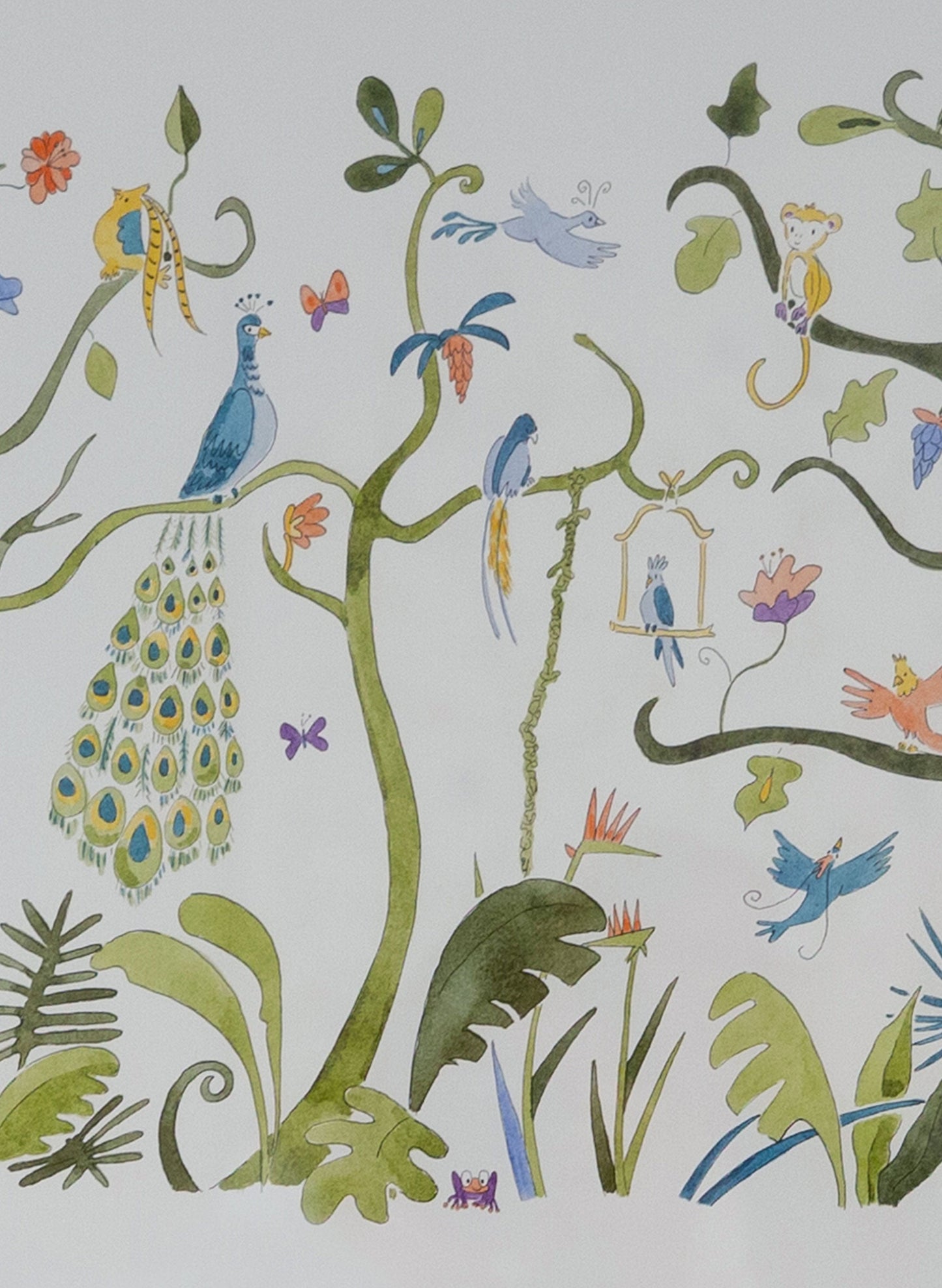 Art Print - Tropical Chinoiserie - Unframed
