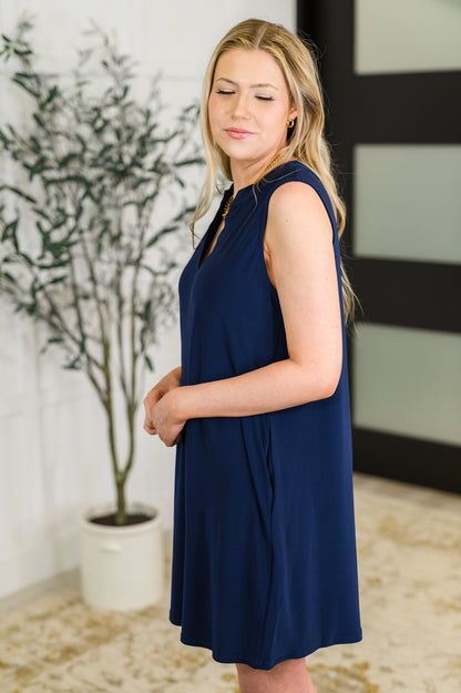 Lizzy Tank Dress in Navy