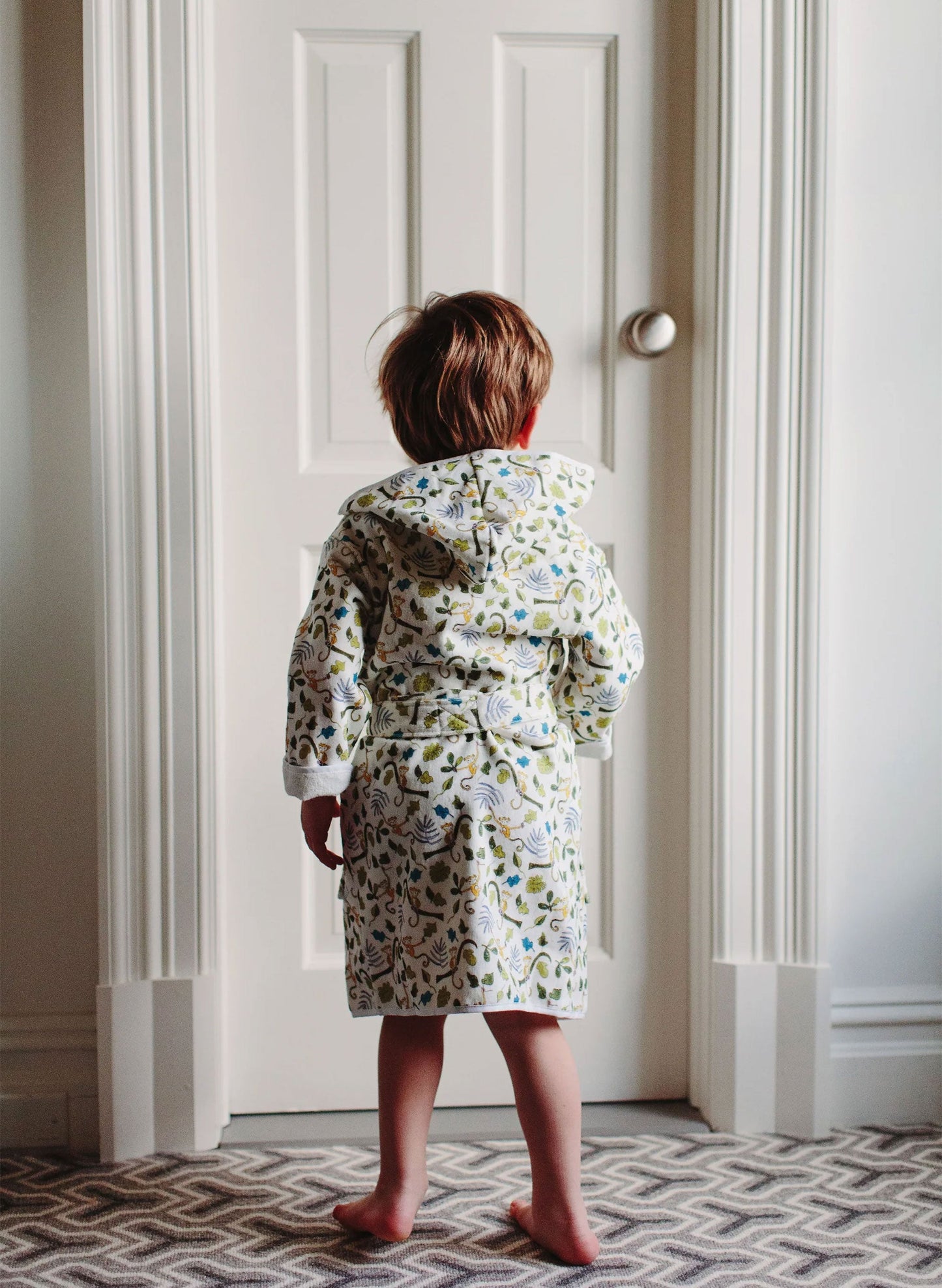 Greenwich Organic Children’s Bathrobe - Happy Monkey