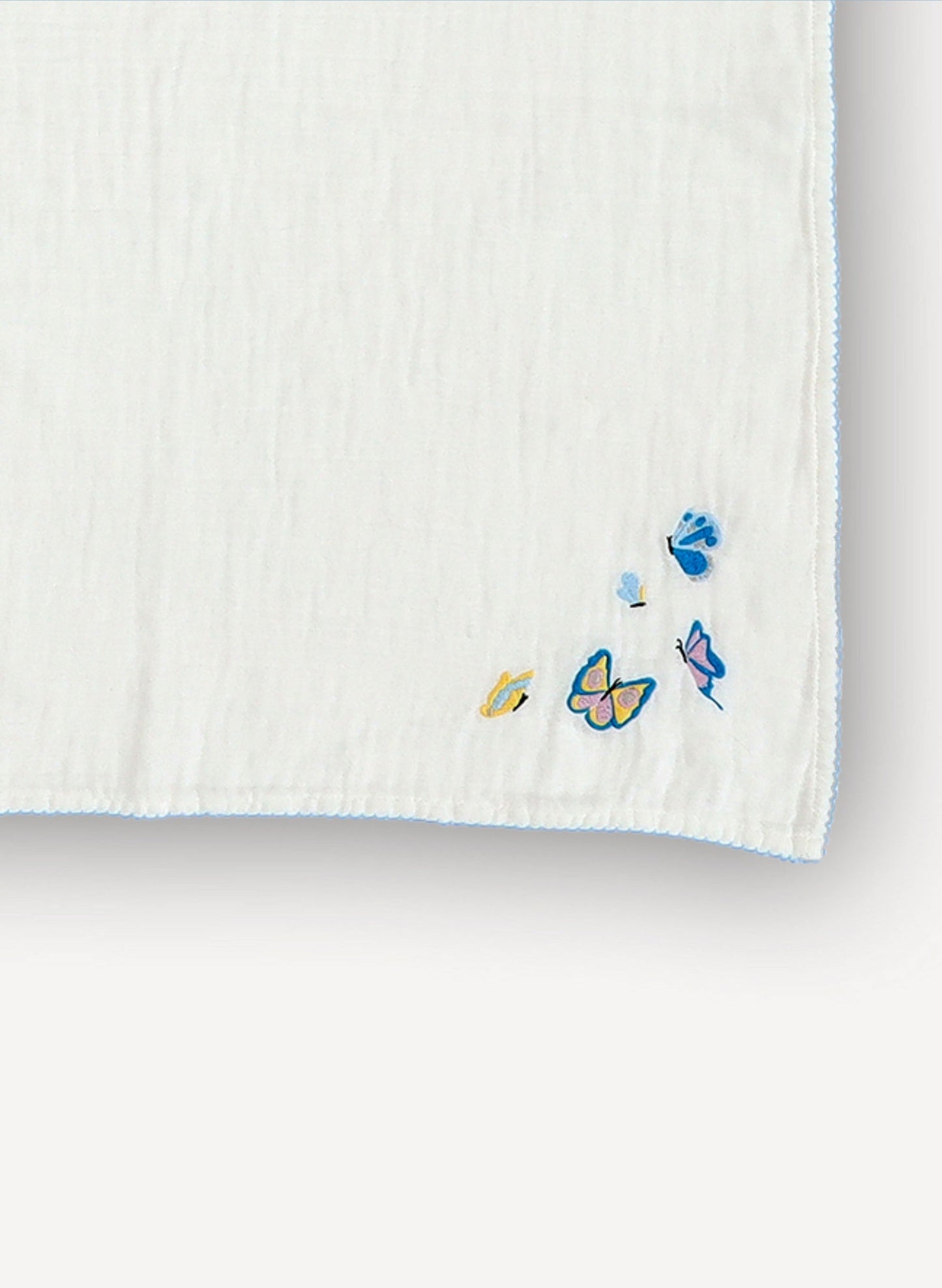 Shawl Blanket - Embroidered Butterfly