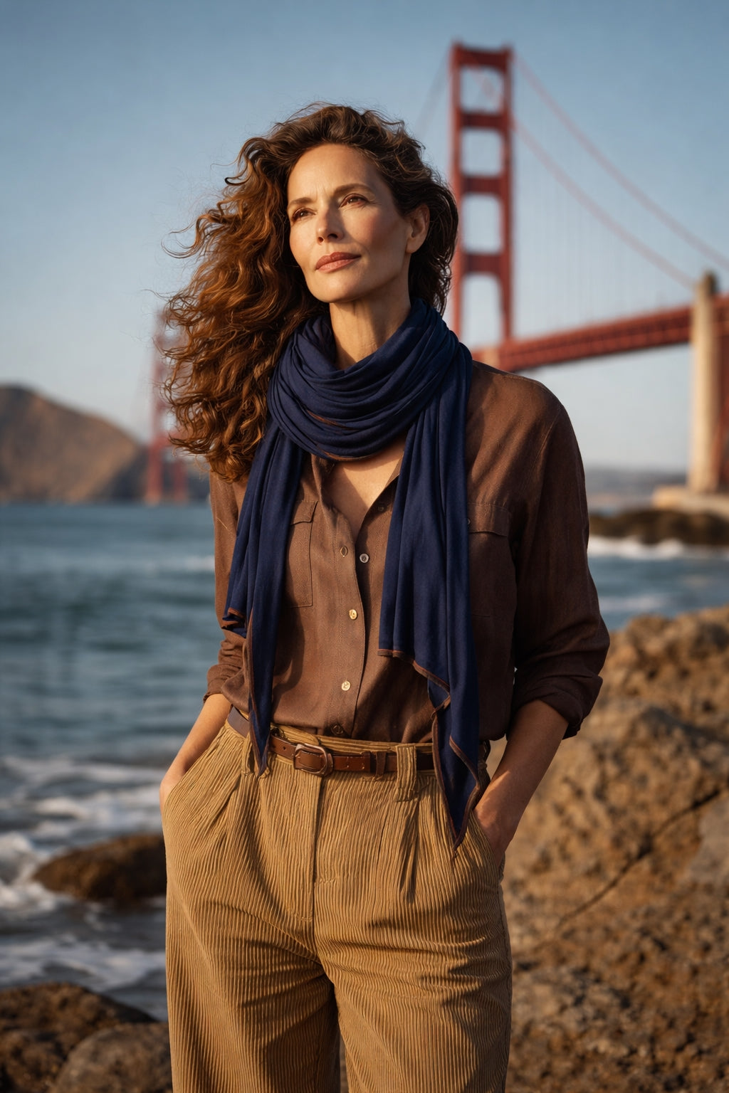 Navy Snuggles Scarf