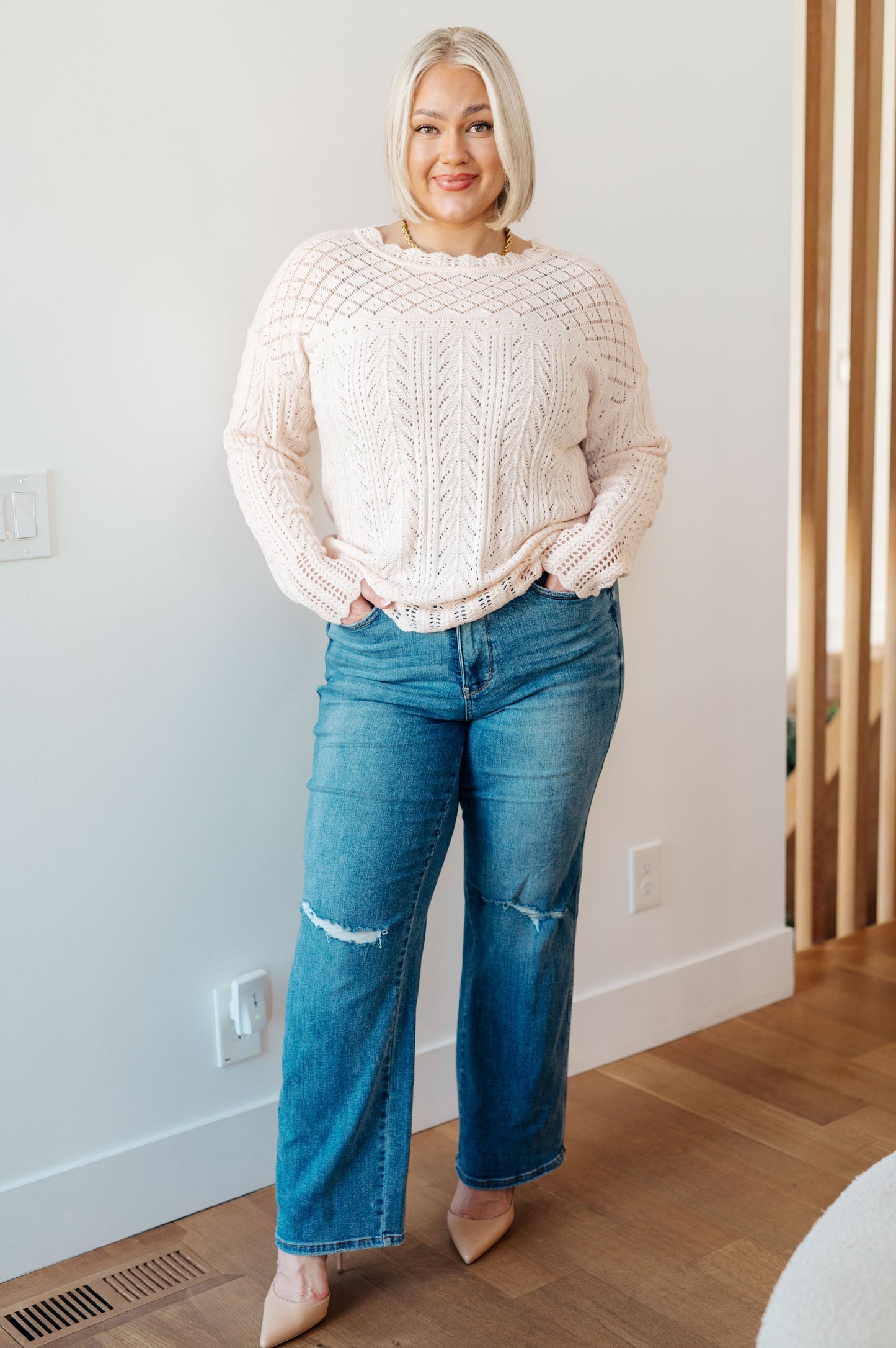 Never Let Down Lightweight Knit Sweater