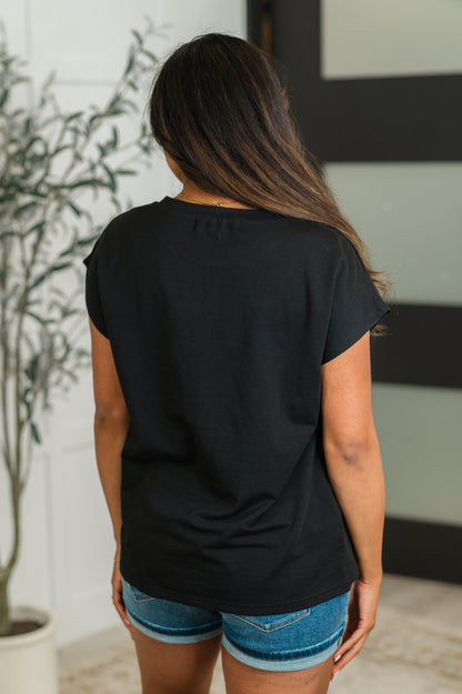 Not So Basic Pocket Tee in Black