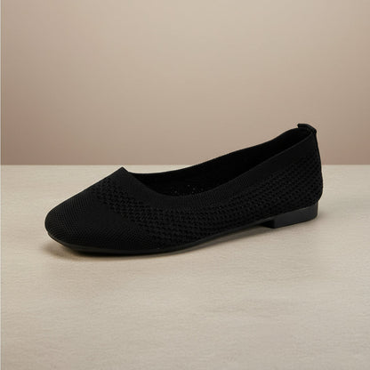 Flying Woven Mesh Shallow-Mouth Women’s Shoes