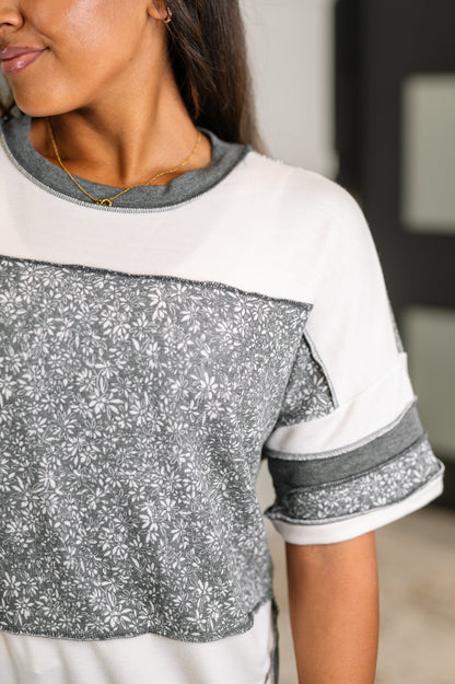 Patch Me If You Can Drop Shoulder Top