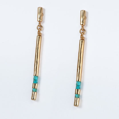 Prism - Linea Turquoise Equestrian Earring