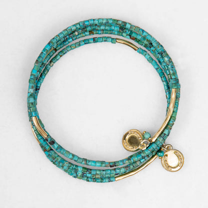 Prism - Turquoise Horseshoe Coin Earring