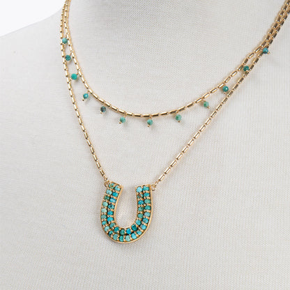 Prism - Linea Turquoise Equestrian Earring