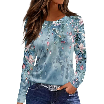 Vintage Floral Mesh Blouse – 9 Styles, S–XXXL