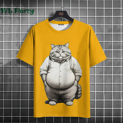 Cat Print shirts - Y2K Graphic T-Shirt