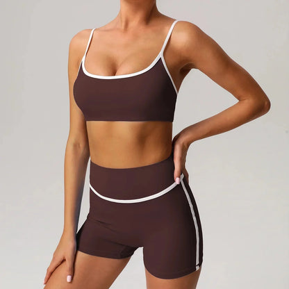 🖤 Seamless Yoga Set – High Waist, Hip-Lifting