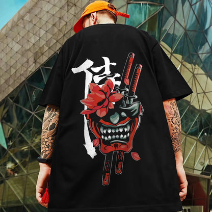 🗡️  3D Samurai Knife Print Oversized T-Shirt