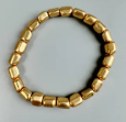 Hematite Bead Bracelet – Gunmetal, Gold & Silver (Medium–Large Wrists)