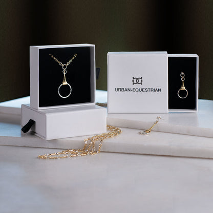 Camden - Two Tone Equestrian Horse Bit Necklace