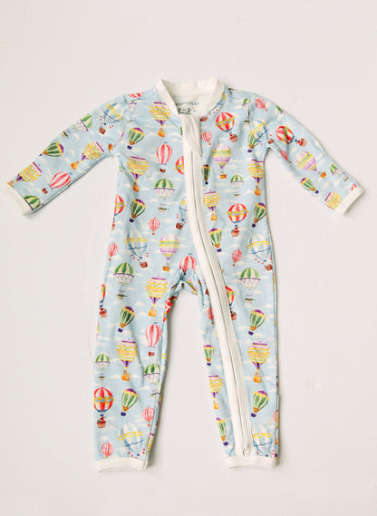 Baby Zippered One-Piece - Up, Up & Away