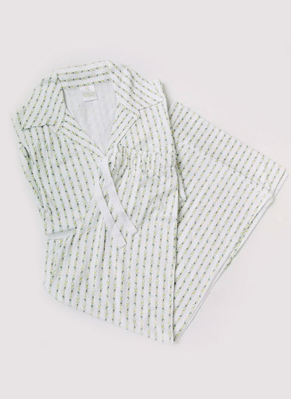 Women's Parker Pajama Set - Fern Stripe