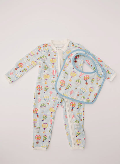 Baby Zippered One-Piece - Up, Up & Away