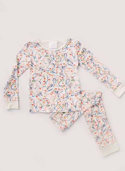 Children's Two Piece Organic Pajamas - Songbird