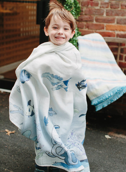 Shawl Blanket - Under the Sea