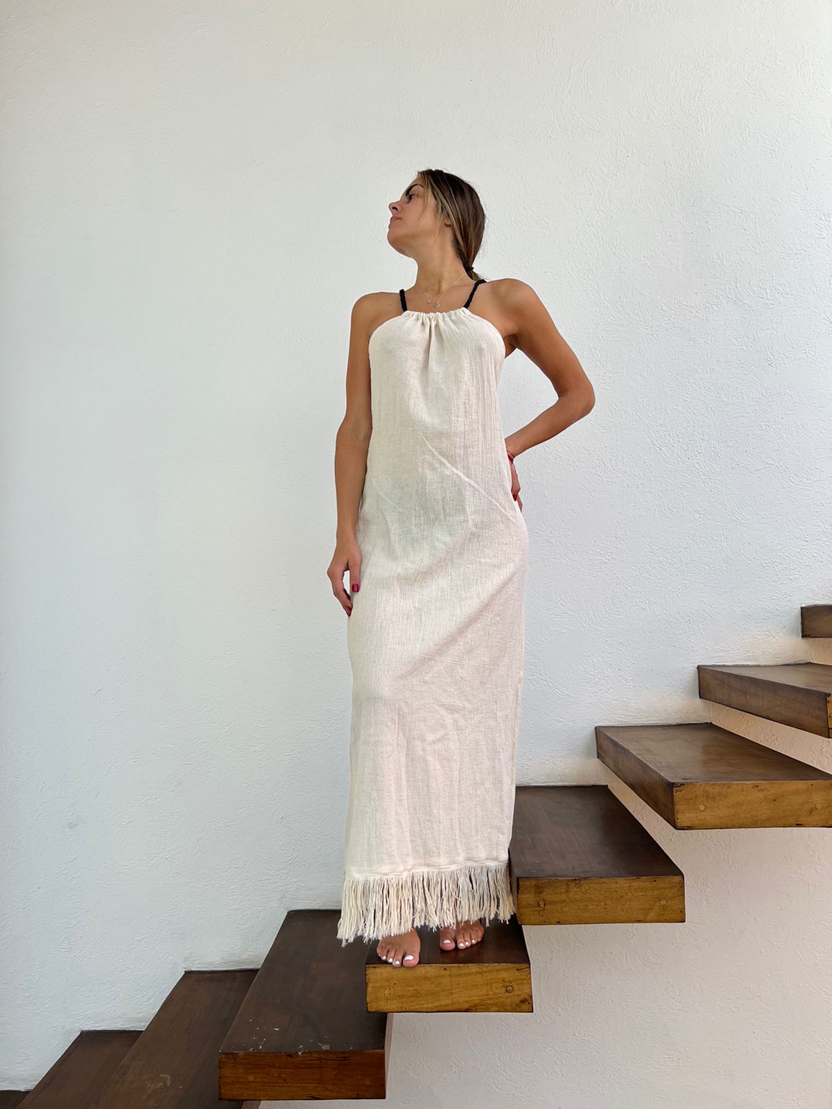 Handmade Boho Beach Maxi Dress "CRUSSY"
