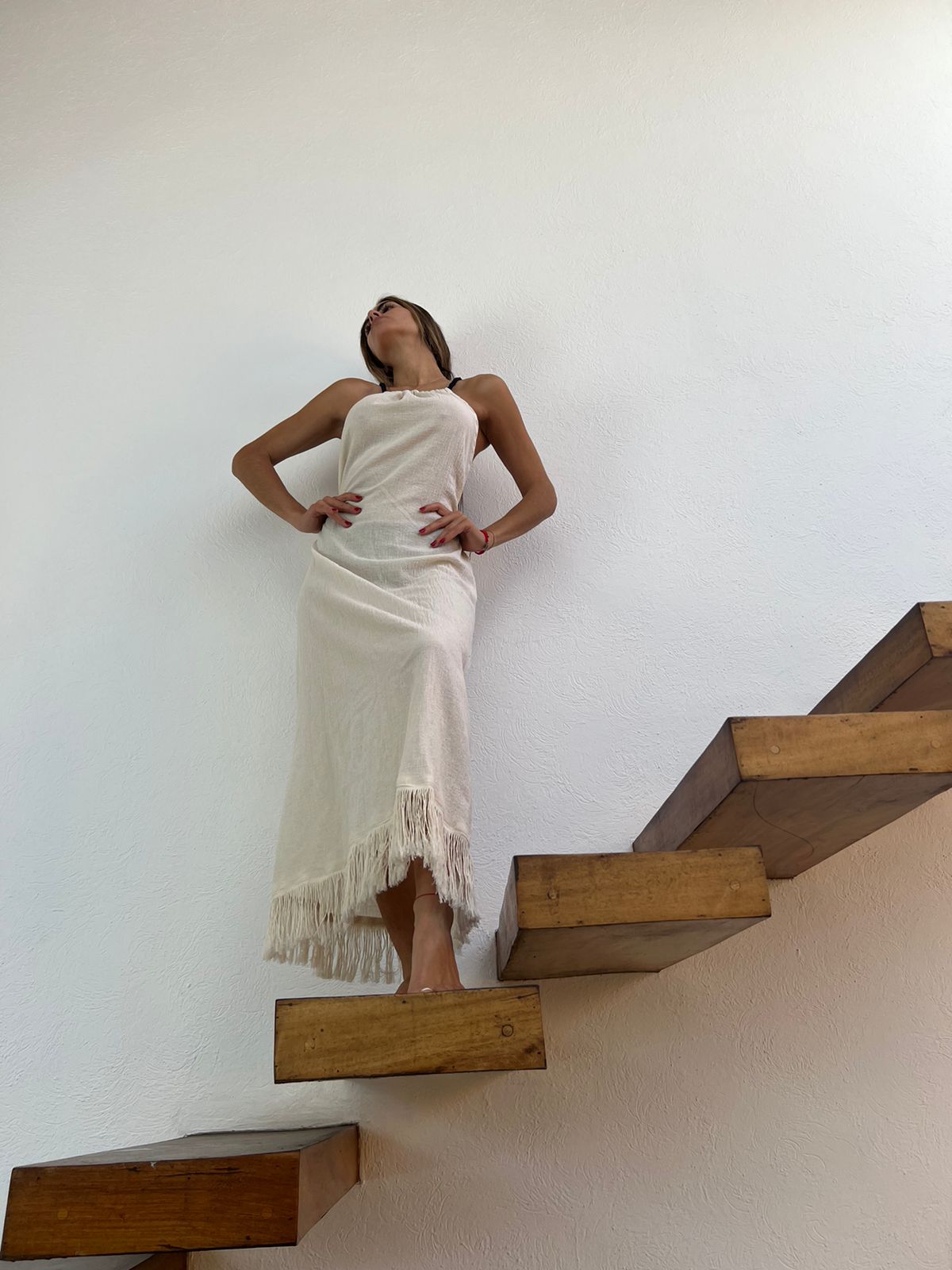 Handmade Boho Beach Maxi Dress "CRUSSY"