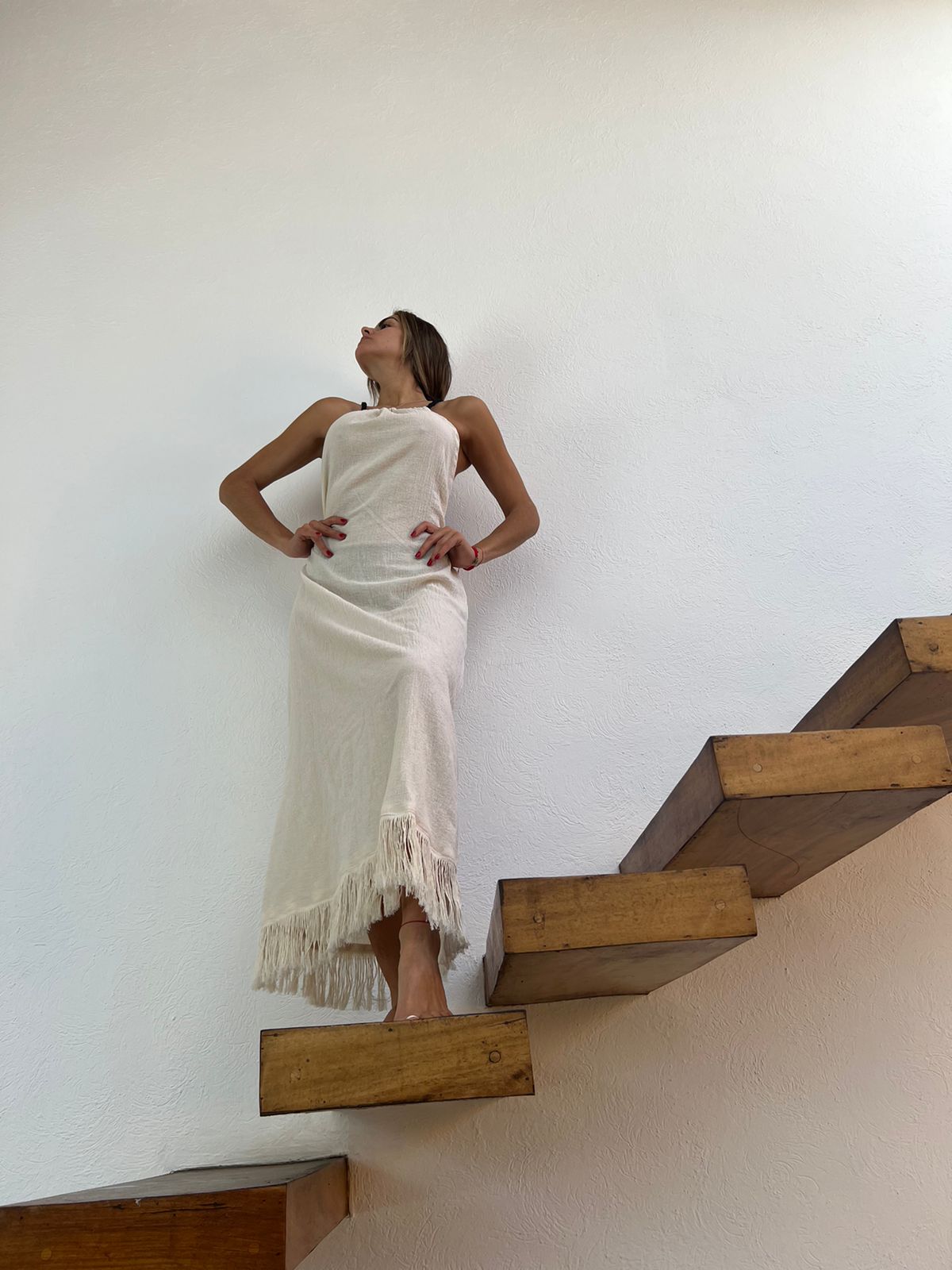 Handmade Boho Beach Maxi Dress "CRUSSY"