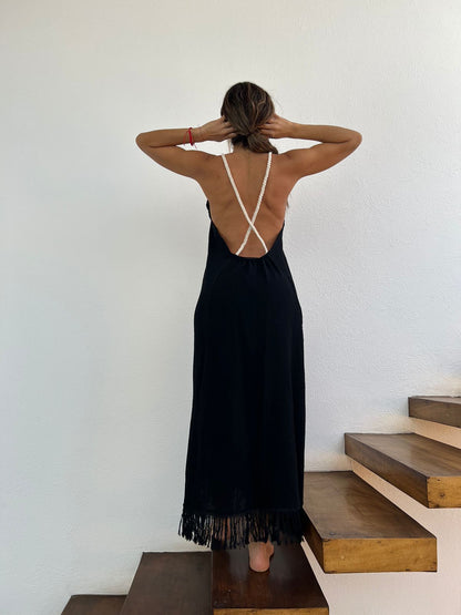 Handmade Boho Beach Maxi Dress "CRUSSY"