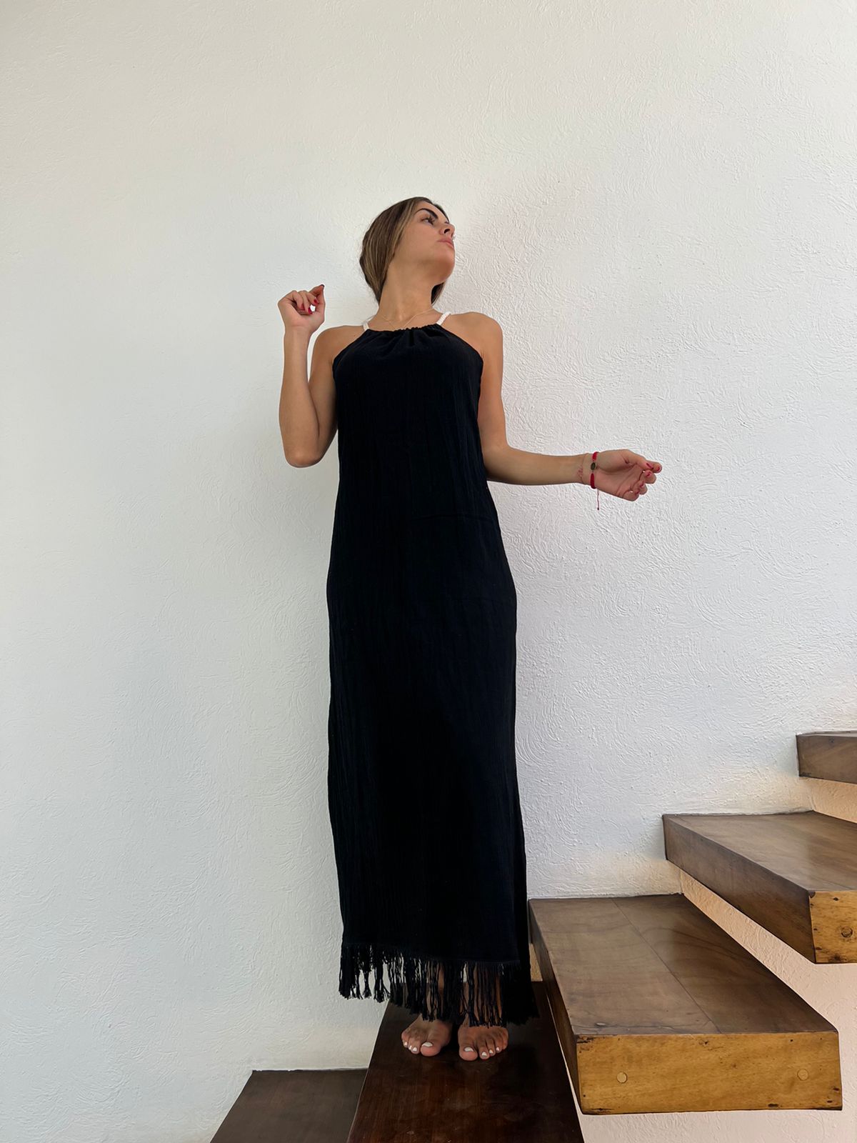 Handmade Boho Beach Maxi Dress "CRUSSY"