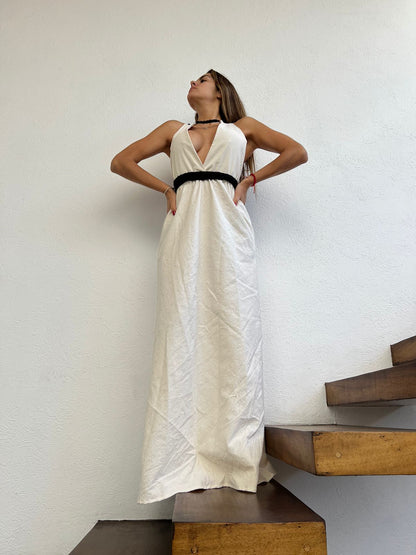 Handmade Boho Maxi Beach Dress "NAOMI", by ALLE BOHO