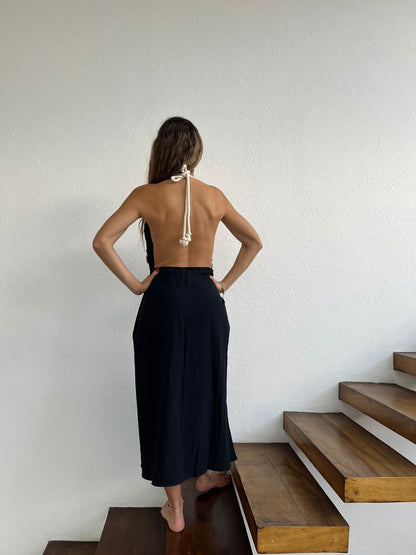 Handmade Boho Beach Backless Maxi Dress "TESSY"