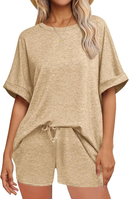 👕 Oversized T-Shirt & Drawstring Shorts Set – Ultimate Casual Comfort