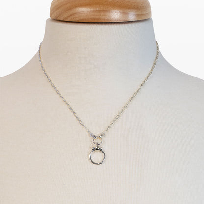 Aikon - Equestrian Horse Bit Necklace in Silver