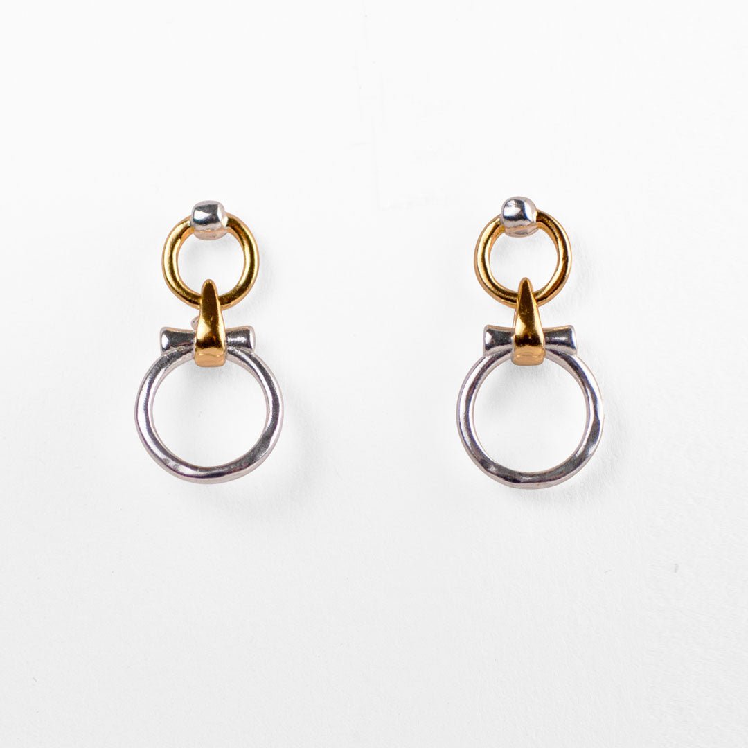 Aikon - Two Tone Equestrian Horse Bit Necklace