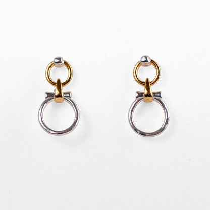 Aikon - Two Tone Equestrian Horse Bit Necklace