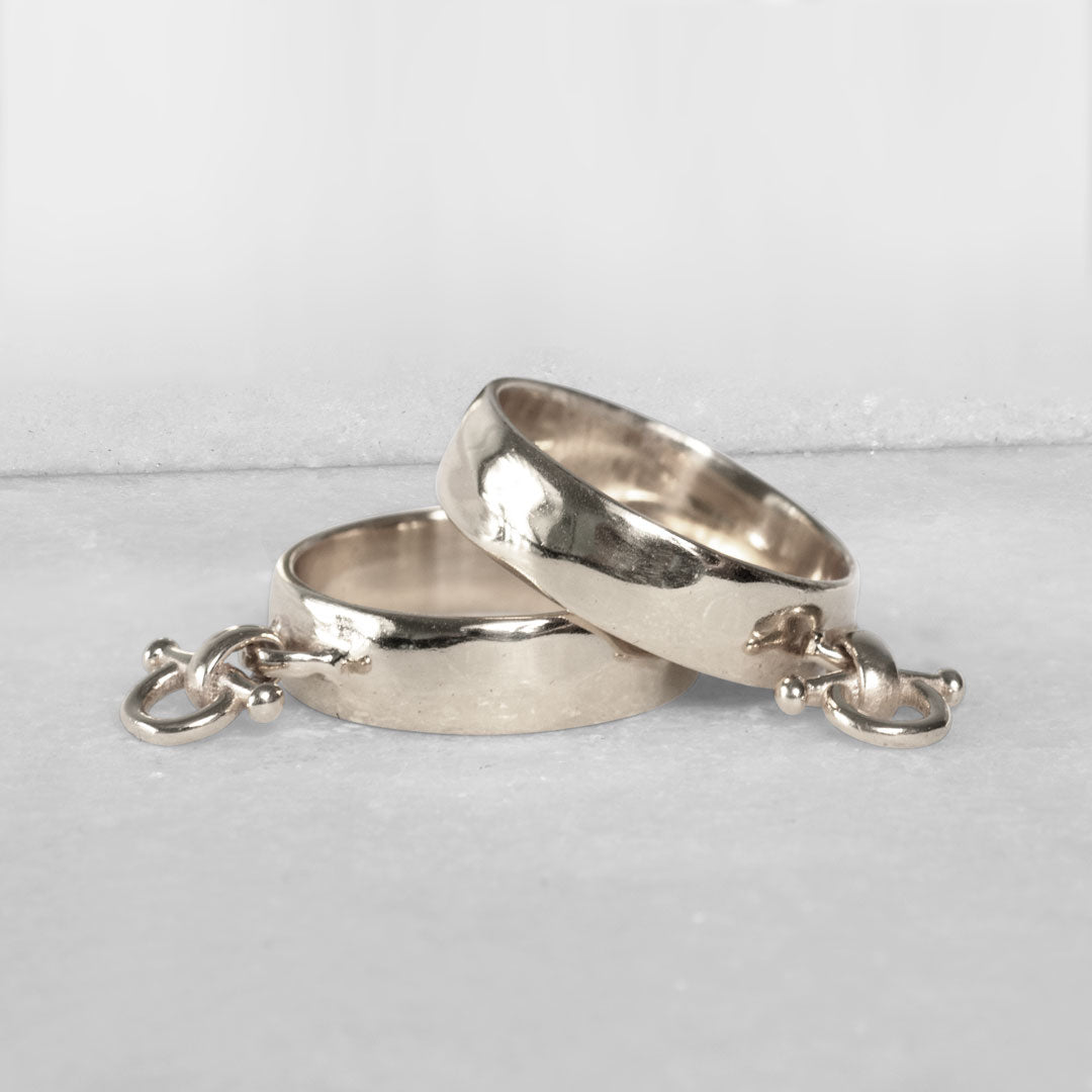Ariston Horse Bit Equestrian Ring in Silver