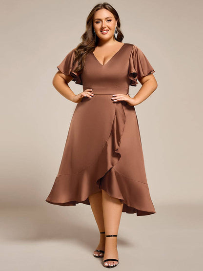 Elegant Satin Midi Dress