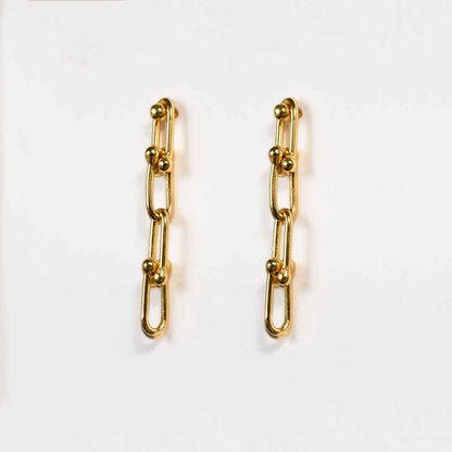 Bellamy - Horseshoe Link Equestrian Bracelet in Gold