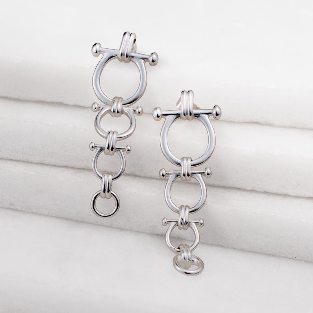 Bocara - Equestrian Horse Bit Choker Necklace in Silver