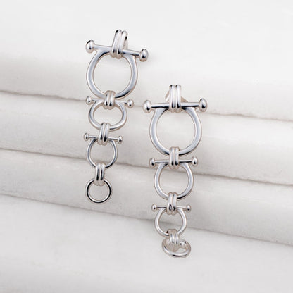 Bocara - Equestrian Horse Bit Choker Necklace in Silver