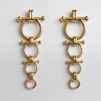 Bocara - Horse Bit Equestrian Earring in Gold