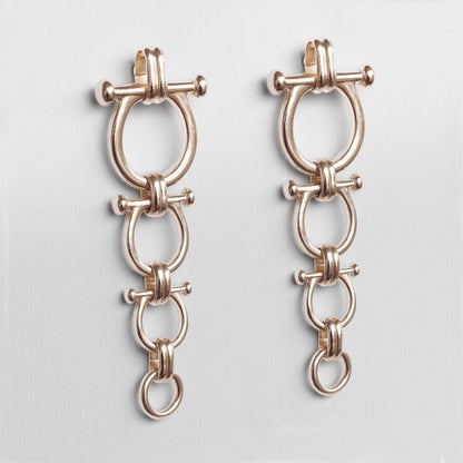 Bocara - Horse Bit Equestrian Earring in Silver