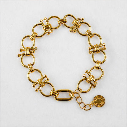 Bocara - Horse Bit Equestrian Link Bracelet in Gold