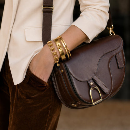 Bocara - Horse Bit Equestrian Link Bracelet in Gold